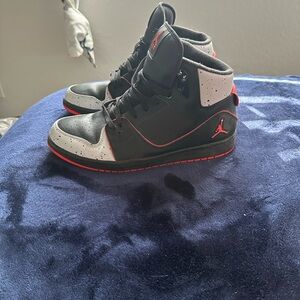 Jordan 1 Flight 2 Black Infrared Orange Basketball Shoes